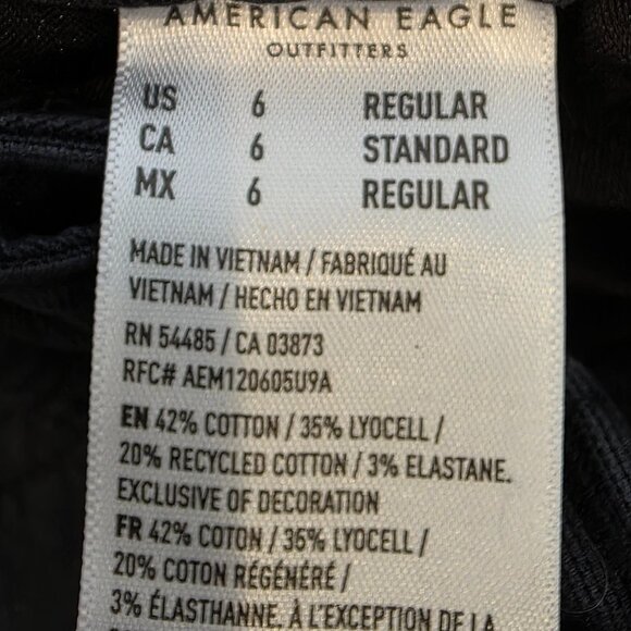 American Eagle Stretch Cargo Pants, Size 6, Like New - Picture 7 of 8